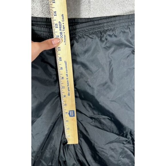 Vintage Nike Black Windbreaker Pants Straight-Leg Nylon Track Pants Embroidered - Picture 11 of 12